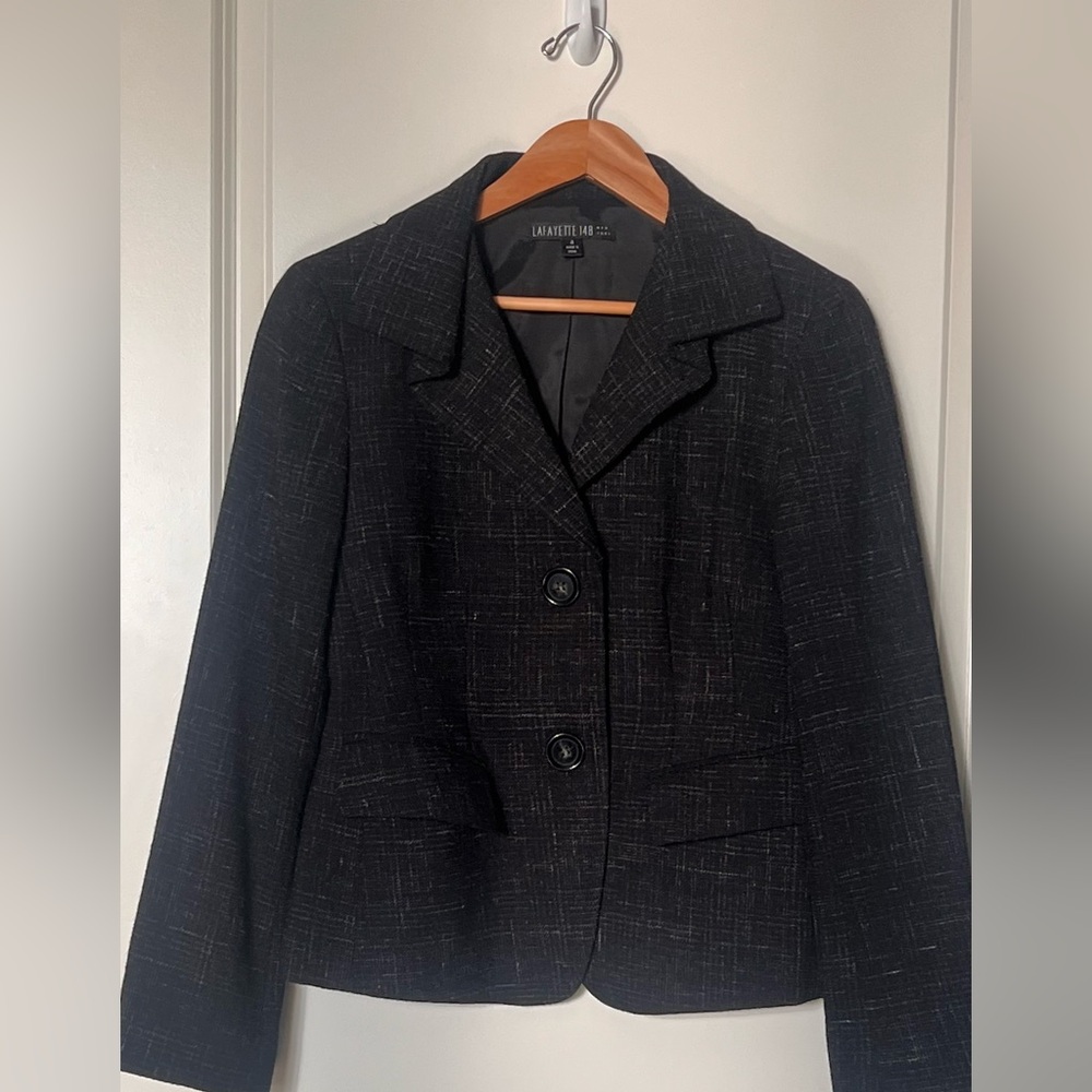 Lafayette 148 New York Charcoal Blazer